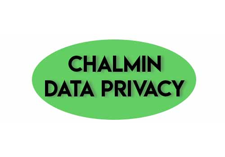 Chalmin Data Privacy emblem on green background