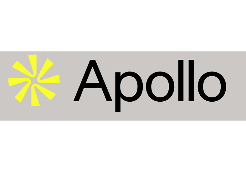 Yellow starburst beside Apollo text